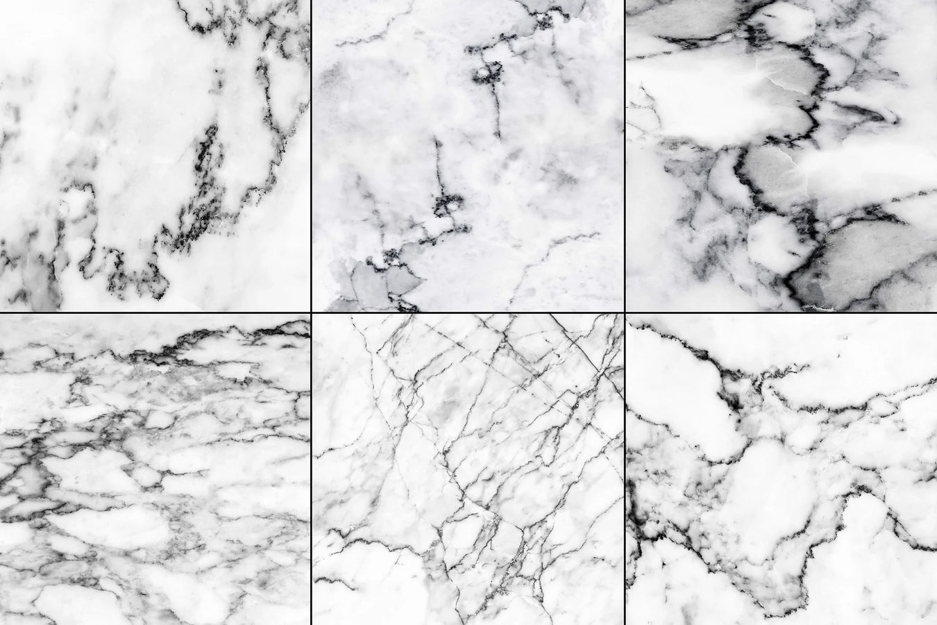 A white marble floor with heating installed underneath.