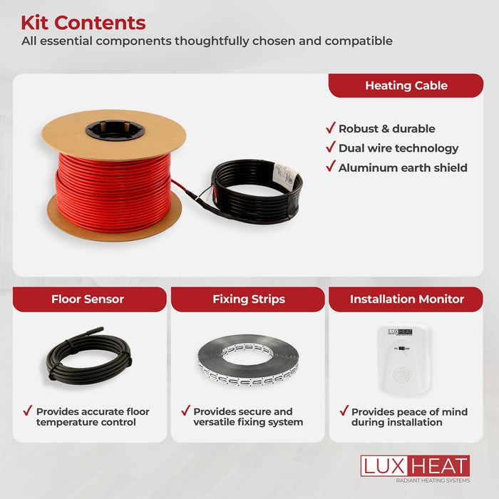 luxheat cable fixings kit contents 07