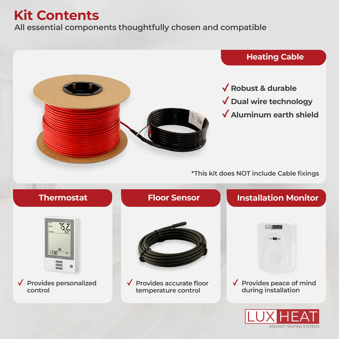 luxheat cable programmable kit contents 08