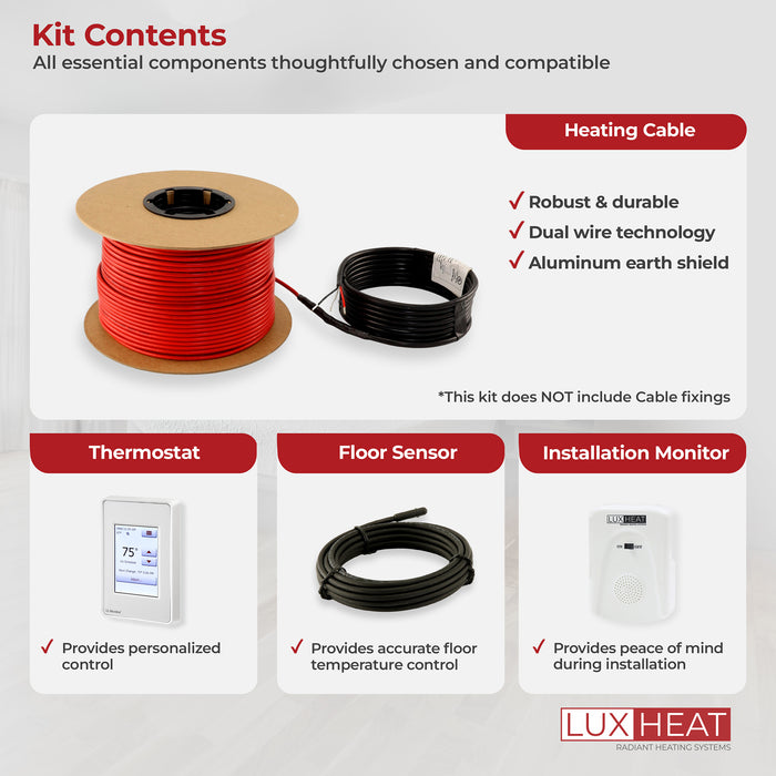 luxheat cable touchscreen kit contents 08