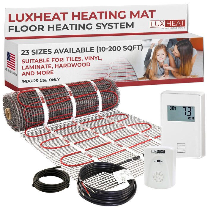 luxheat heating mat nonprogrammable kit 01