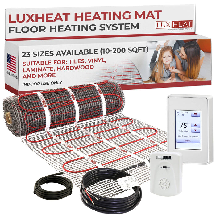 luxheat heating mat touchscreen kit 01