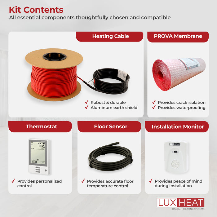 luxheat membrane programmable kit contents