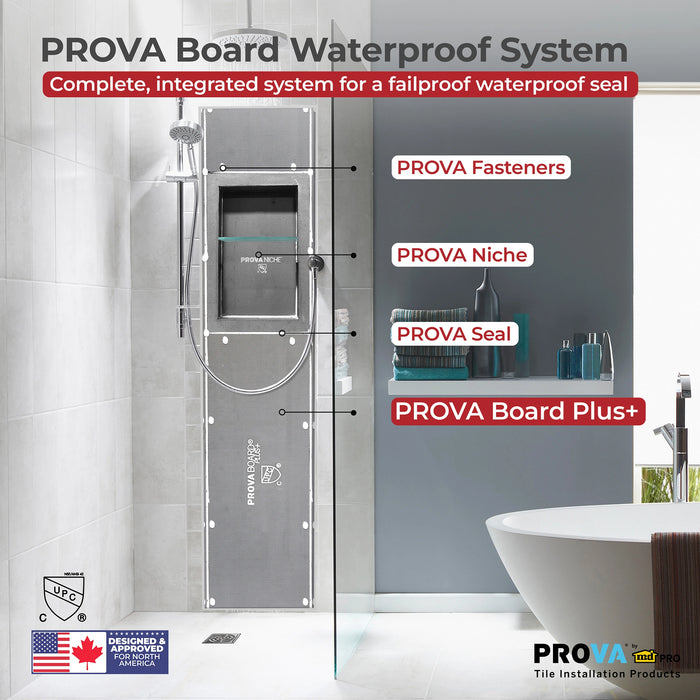 PROVA Board Plus+ Waterproof Tile Backer Board