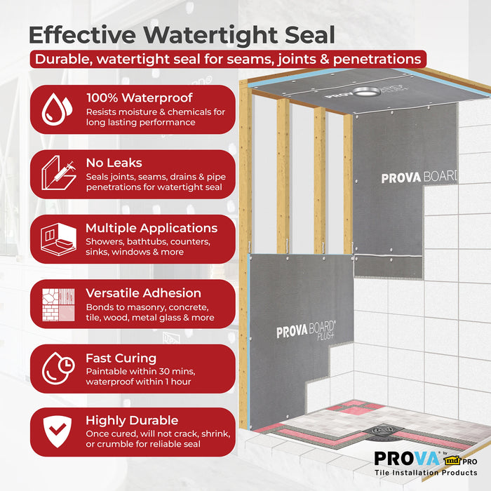 PROVA Seal Hybrid Silicone Waterproof Sealant & Adhesive
