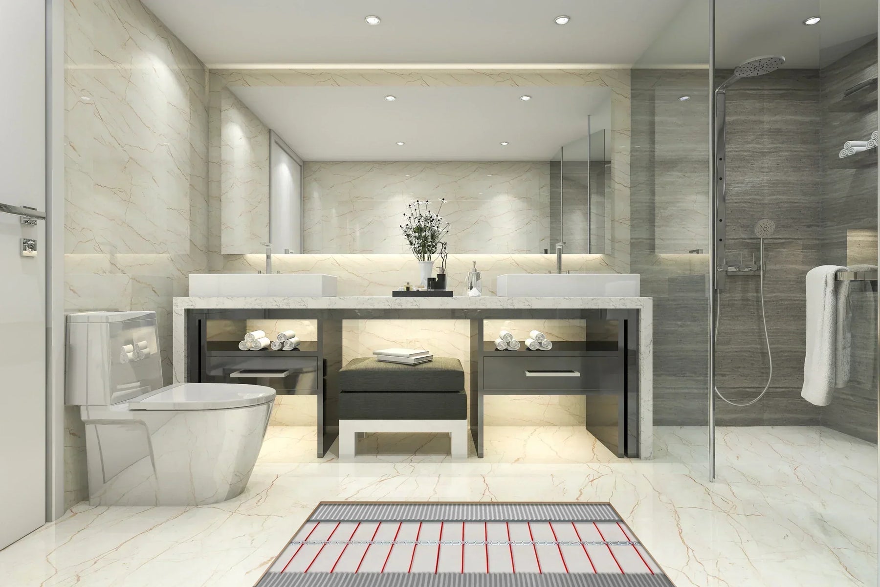 How to Install Heated Floors in a Bathroom