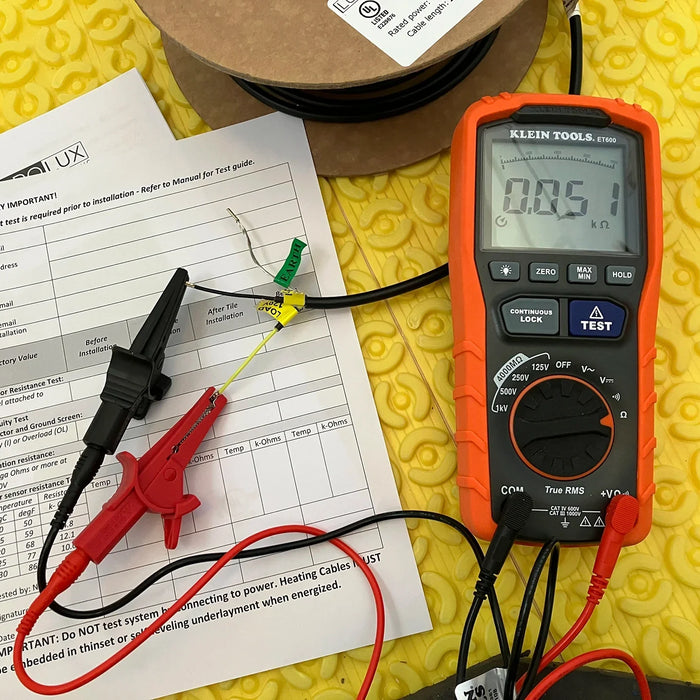 How to Test Your In-Floor Heat Wire