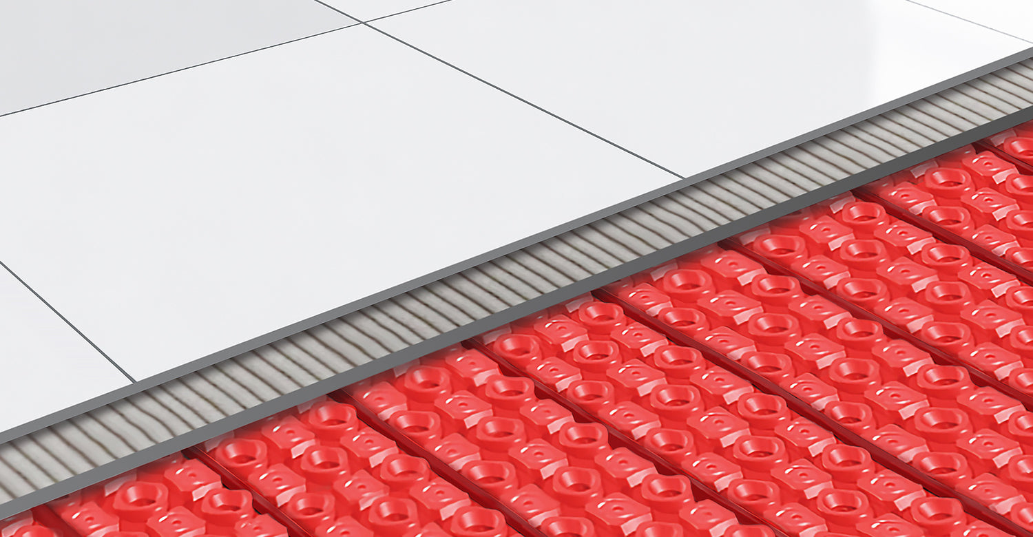 floor heating cable with heat membrane
