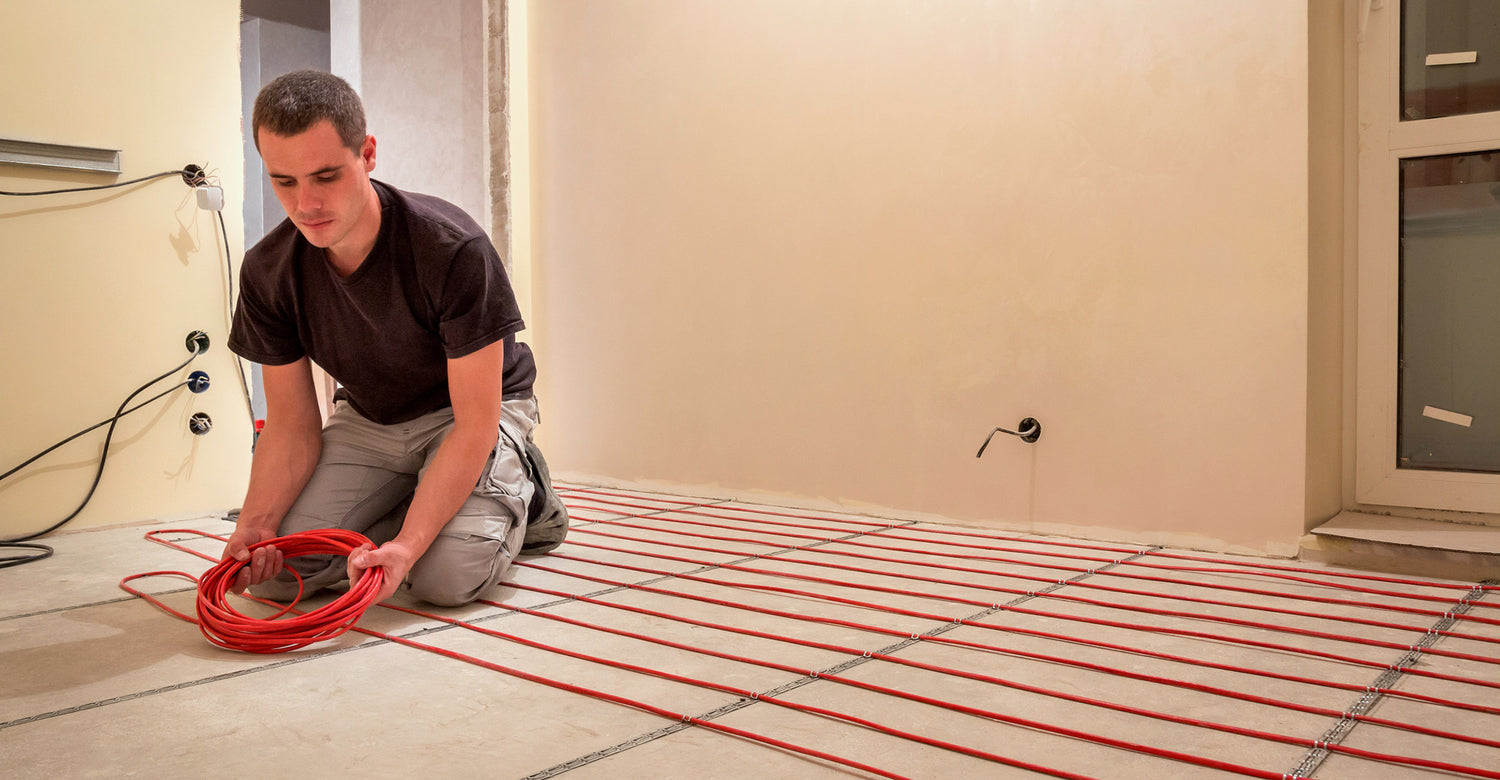 floor heating cables installation