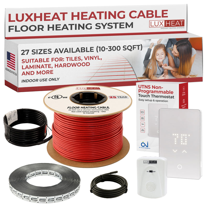 luxheat cable fixings nonprogrammable kit 01