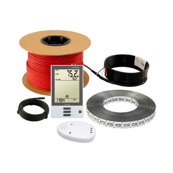 Cable Kit with Fixing Strips + Programmable Thermostat