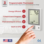 luxheat cable fixings programmable thermostat 05