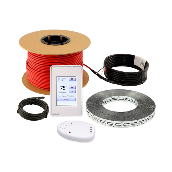 Cable Kit with Fixing Strips + Touch Programmable Thermostat