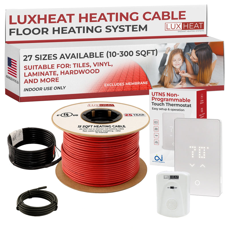 LuxHeat Radiant Floor Heating Cable with Non Programmable Thermostat
