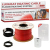 LuxHeat Radiant Floor Heating Cable with WiFi LED Thermostat