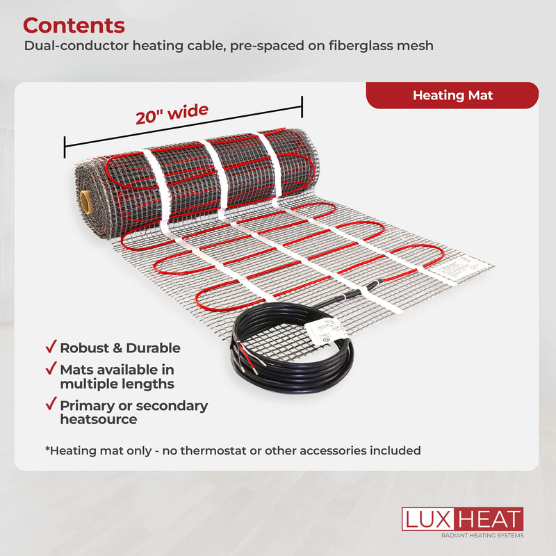 LuxHeat Radiant Floor Heating Mat