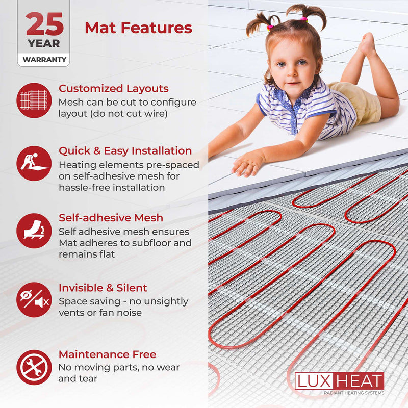 luxheat heating mat system features 04