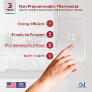 luxheat heating membrane nonprogrammable thermostat