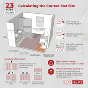 luxheat mat nonprogrammable selection guide 07