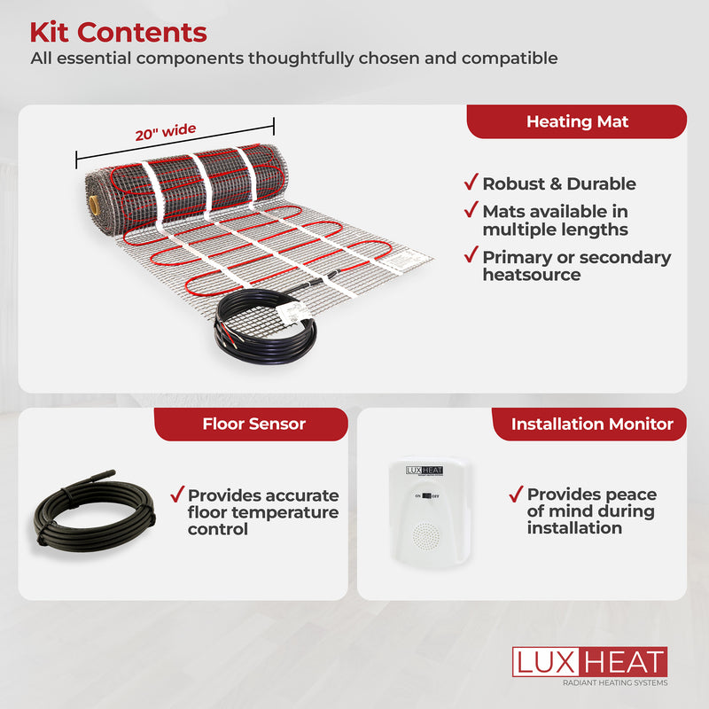 luxheat mat system kit contents 07