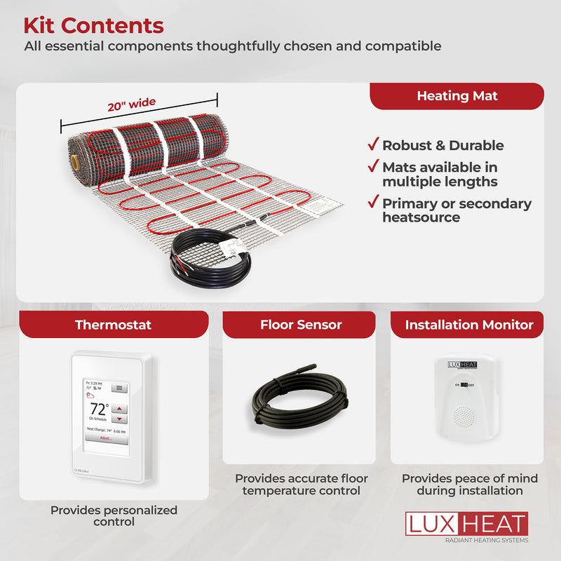 luxheat mat wifi kit contents 08