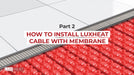 LuxHeat Radiant Floor Heating Cable with Non Programmable Thermostat