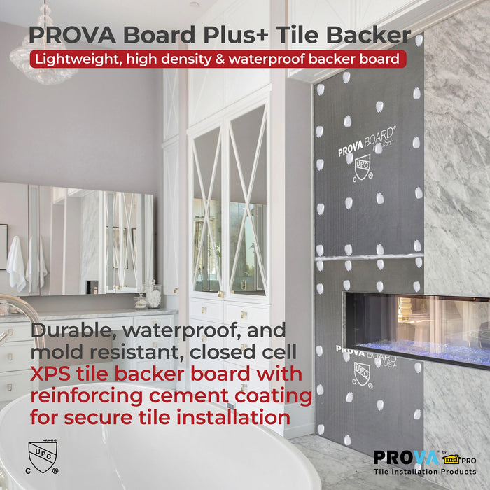 PROVA Board Plus+ Waterproof Tile Backer Board