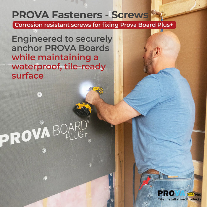 PROVA Fasteners Backer Board Screws 1-5/8"