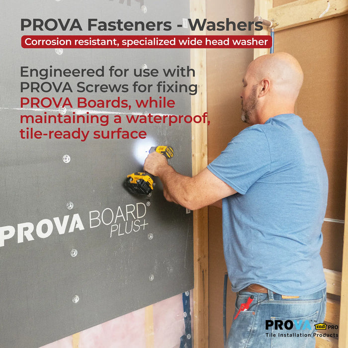 PROVA Wide-Head Tile Backer Board Washers